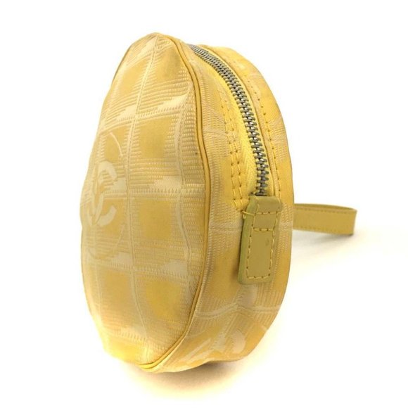 CHANEL New Travel Line CC Logo Canvas Cosmetic Pouch Bag /1J5096 - Picture 2 of 8